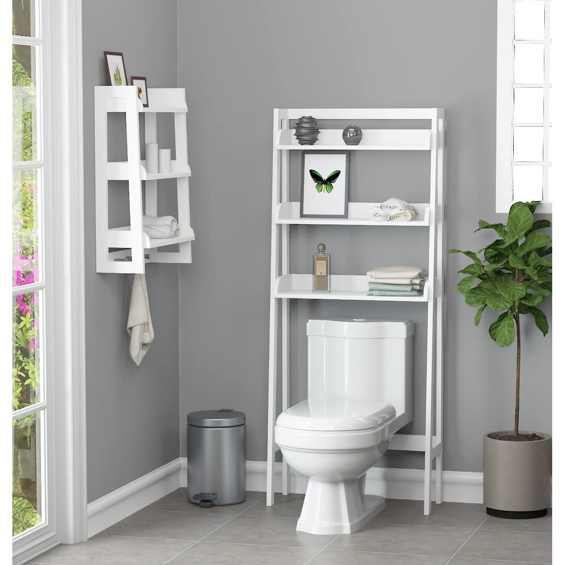 UTEX 3-Shelf Bathroom Organizer Over The Toilet, Bathroom  Spacesaver,Collection Spacesaver - On Sale - Bed Bath & Beyond - 31428689