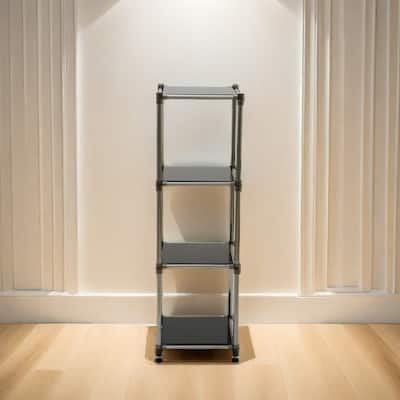4-Tier Heavy Duty Stainless steel Storage Shelving Unit, 100lbs/shelf