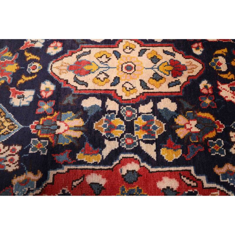 ECARPETGALLERY Hand-knotted Andelz Dark Navy Wool Rug - 3'3 x 10'6