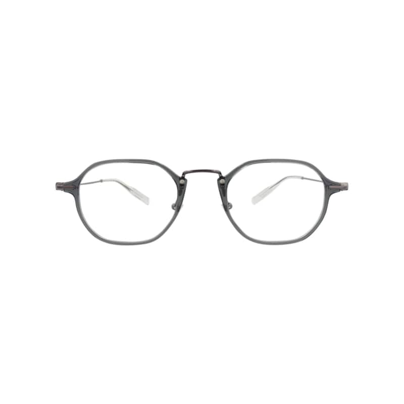 Montblanc Round-Frame Injection Optical Frames - Grey Ruthenium Transparent - Grey