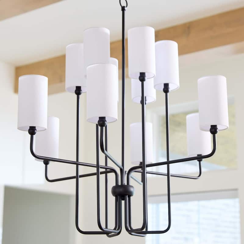 Quorum International 698-12 Charlotte 12 Light 37" Wide Chandelier