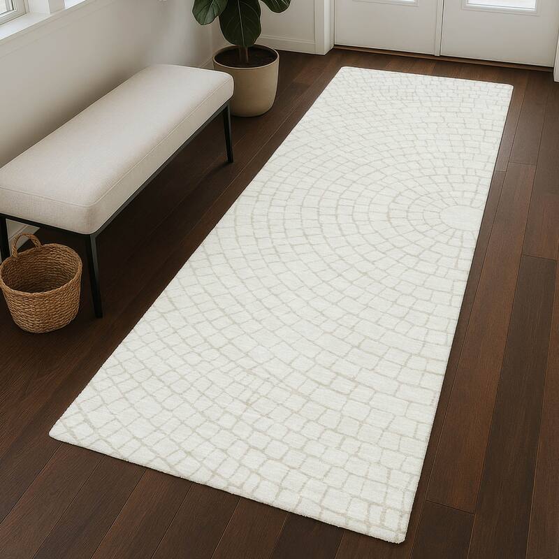 Machine Washable Indoor/ Outdoor Modern Gravity Chantille Rug