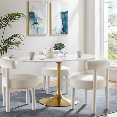 Lippa 60" Oval Wood Dining Table