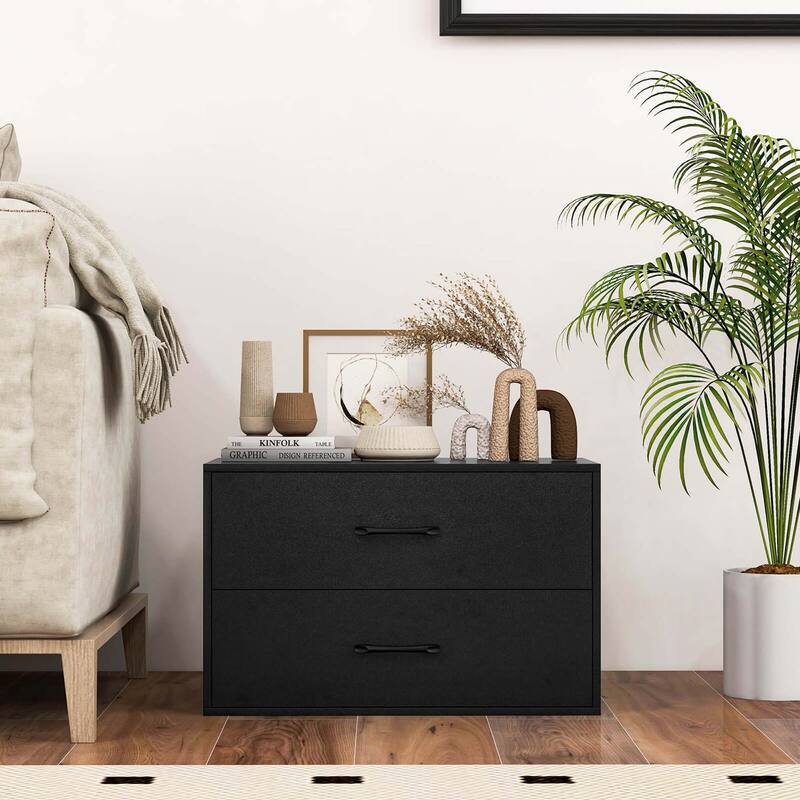 Costway 2-Drawer Dresser Stackable Horizontal Storage Organizer - See Details