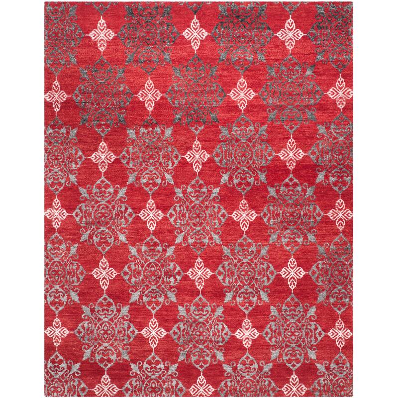 SAFAVIEH Hand-knotted Stone Wash Mamiko Modern Wool Rug