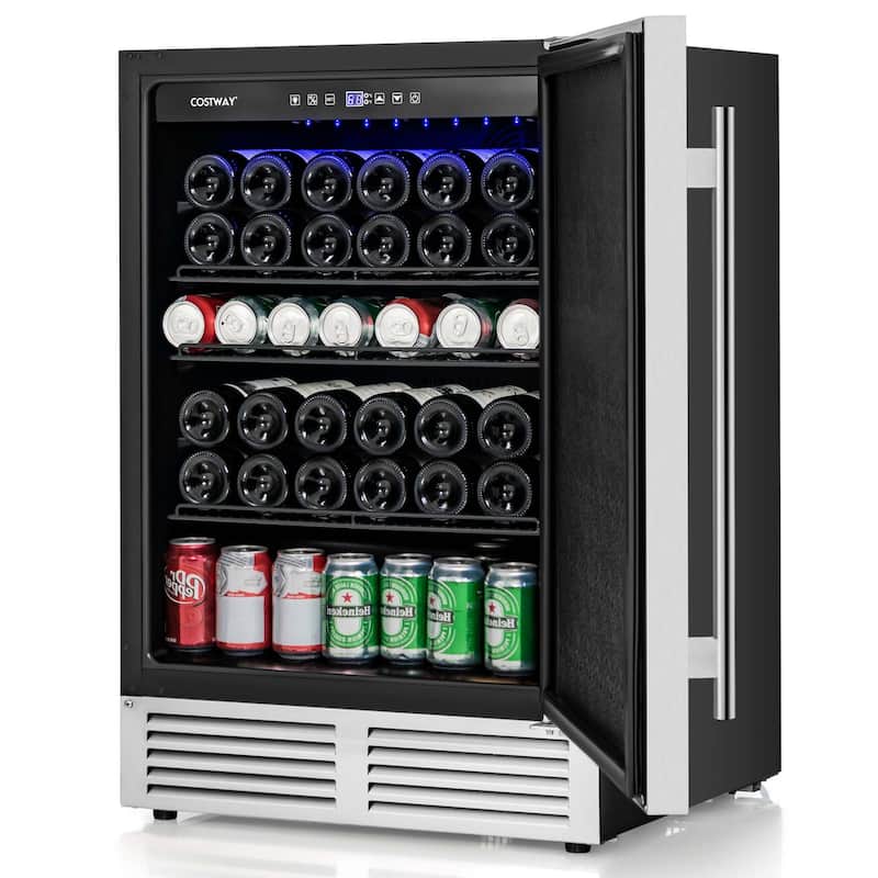 Costway 24" Beverage Refrigerator with Removable Shelves & Adjustable - See Details