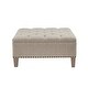 preview thumbnail 3 of 19, Madison Park Alice Tufted Square Cocktail Ottoman