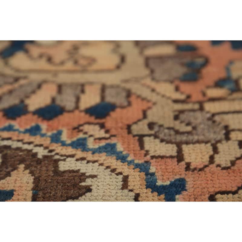 Orange Bakhtiari Persian Area Rug Hand-Knotted Wool Carpet - 6'8"x 9'9"