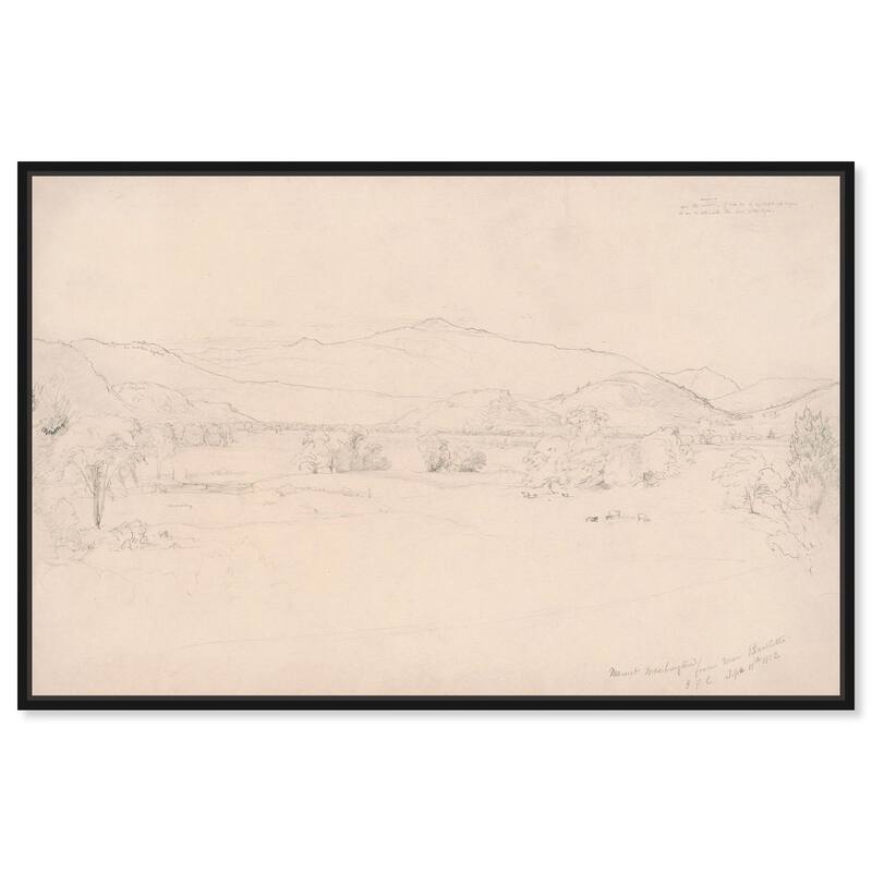 Study for View Mt. Washington Canvas by Art Remedy - 54" x 36" - Black