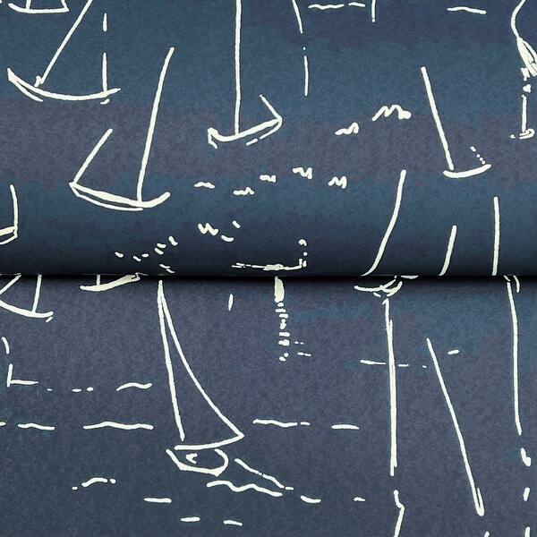 dimension image slide 1 of 2, York Wallcoverings Vermillion Coast Ultramarine Wallpaper