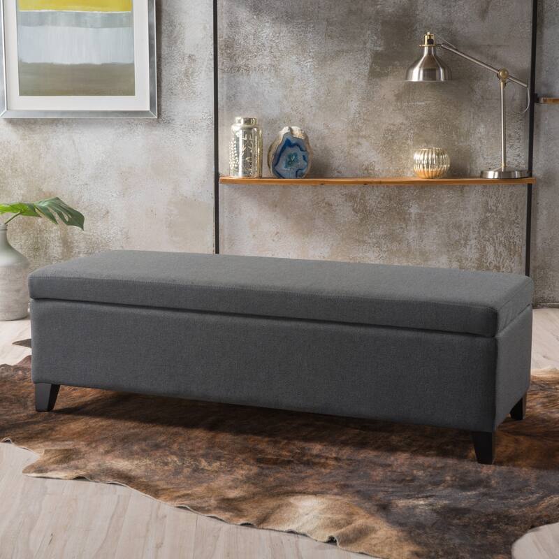Storage Ottoman with Dense Foam Padding and Ample Space for Modern Living and Multi-Functional Use