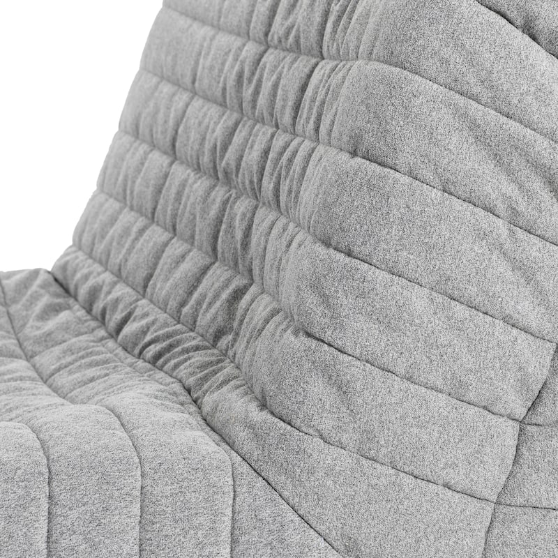 Premium Up-Cycled Memory Foam Chair, Ergonomic Design with Quilted Removable Cover, 70's Bean Bag Chair Alternative