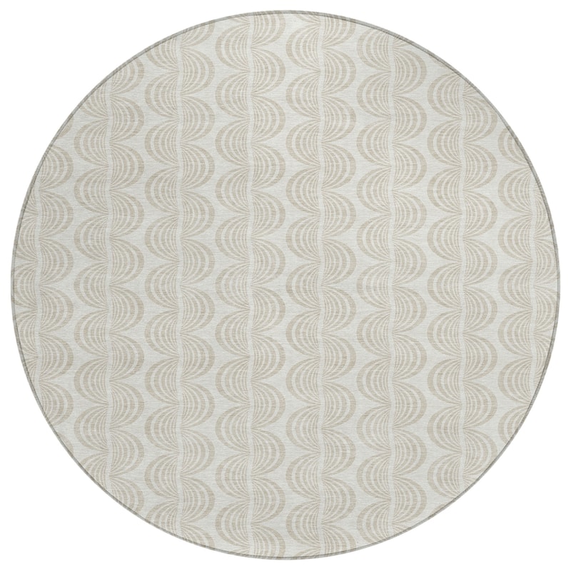 Machine Washable Indoor/ Outdoor Contemporary Chantille Rug