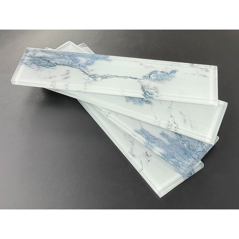 3 x 12 Glass Subway Wall Tiles - Case (10 Square Feet / 40 Pieces)