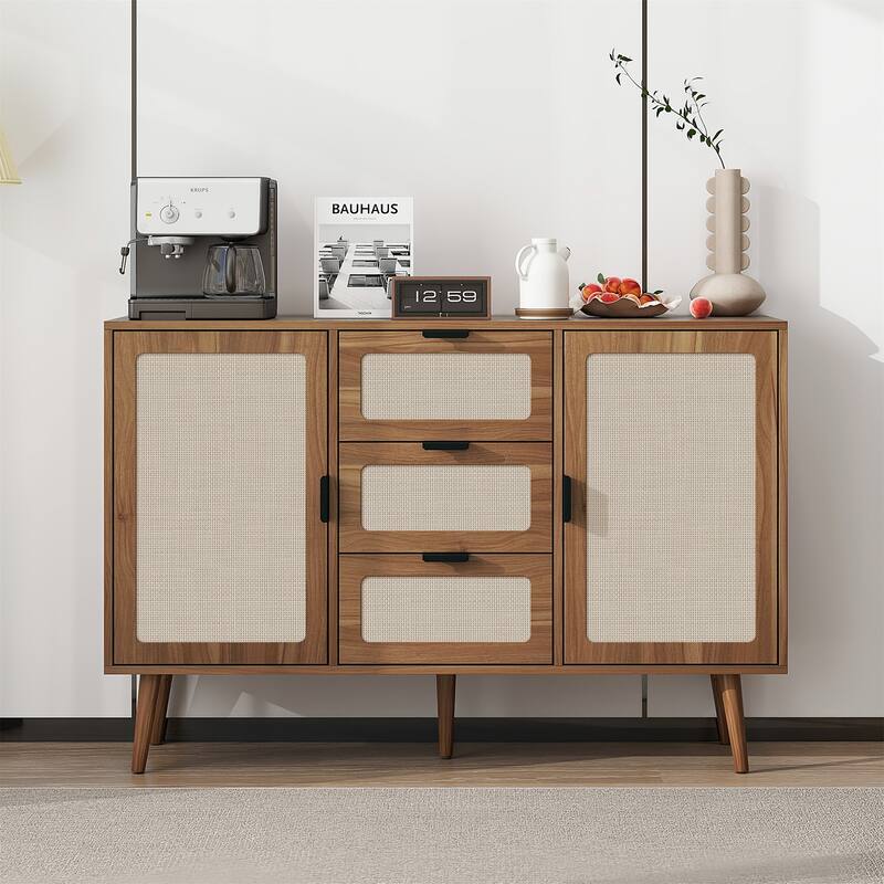 2 Door 3 Drawer Cabinet - Walnut
