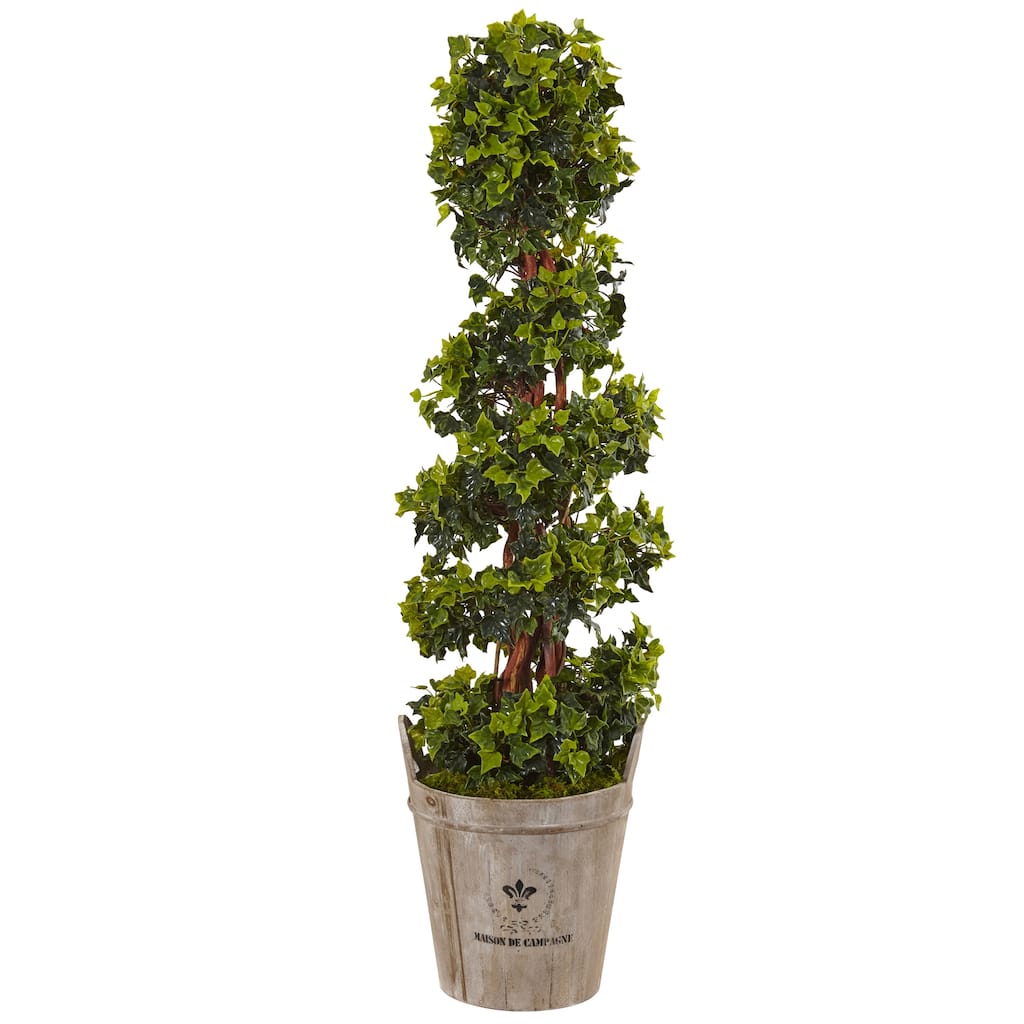 4' Artificial English Ivy Outdoor Potted Tree