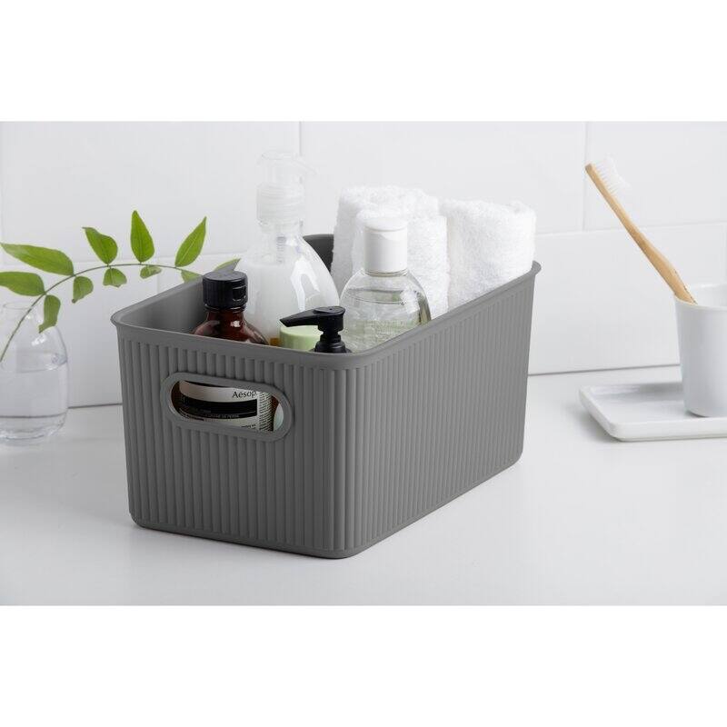 5 L Ribbed Storage Bin