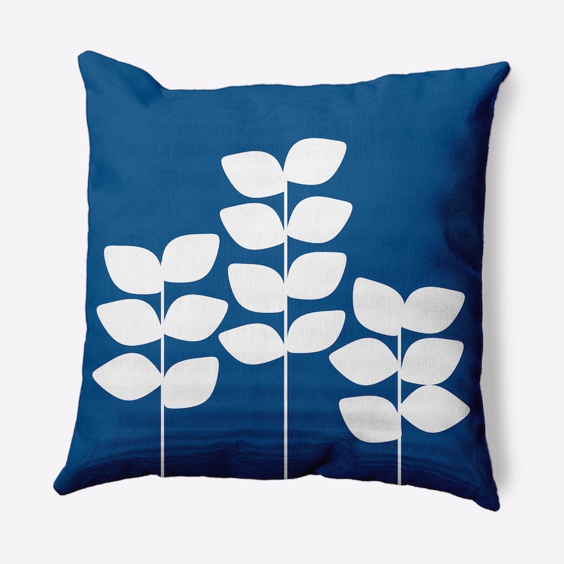 Simple Stems Indoor/Outdoor Throw Pillow - 18" x 18" - Dark Cobalt Blue