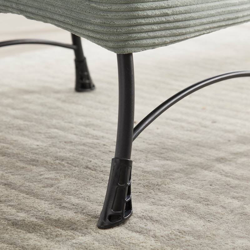 Lazy Chair Accent Chair with Ottoman