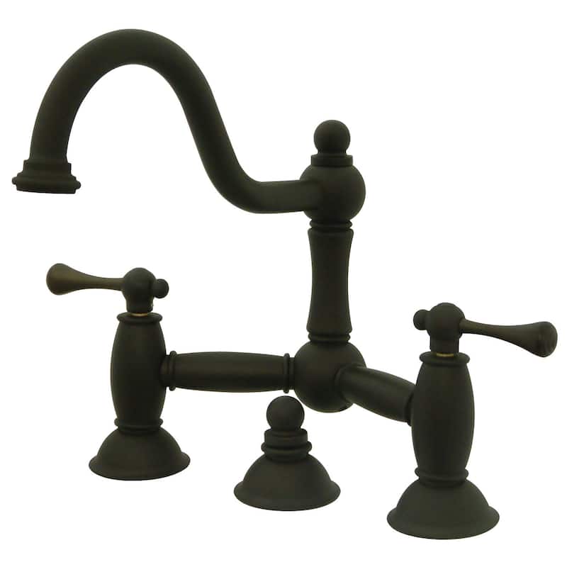 Kingston Brass Restoration 1.2 GPM Centerset Bathroom Faucet with - Oil Rubbed Bronze