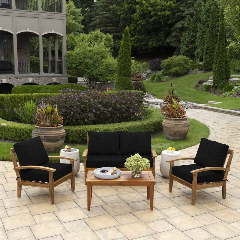 ARDEN Outdoor Loveseat Cushion Set, 48 x 24
