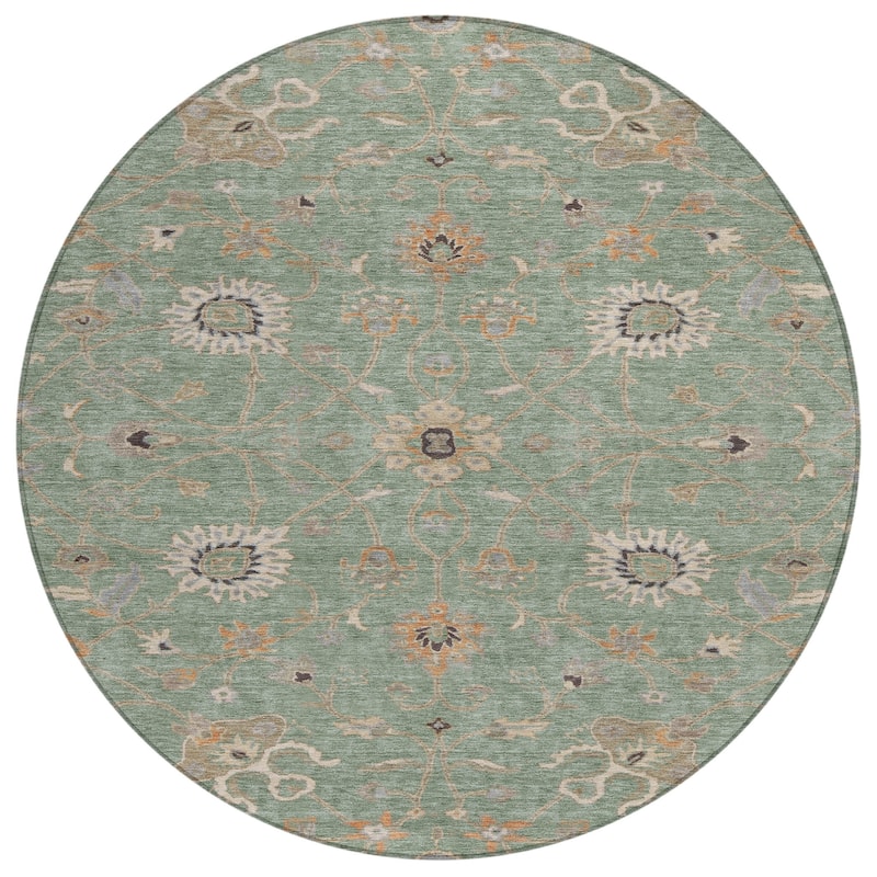 Machine Washable Indoor/ Outdoor Traditional Persian Chantille Rug