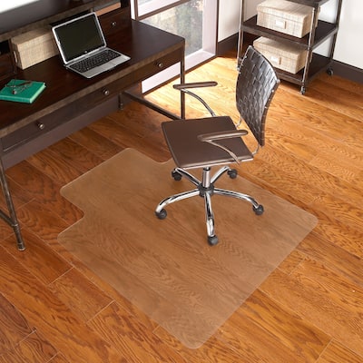 36"x 48" Hard Floor Chair Mat w/ Lip-Scuff Resistant Top & Patterned Underside