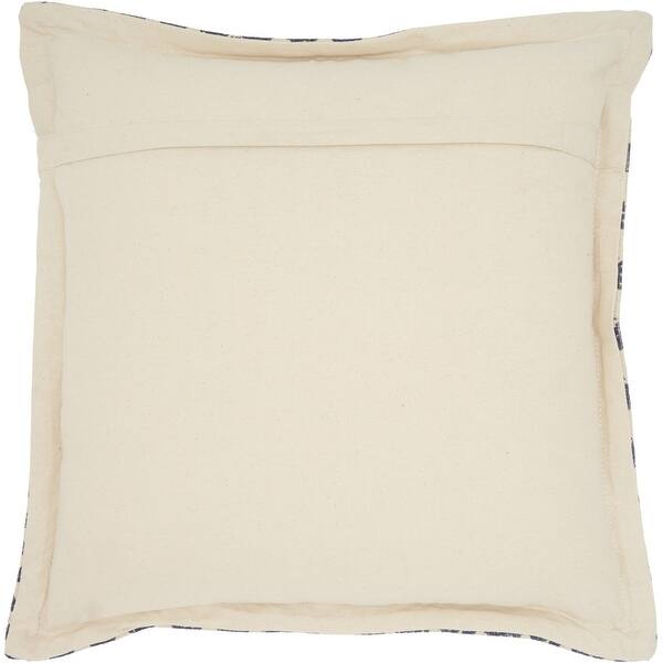 Indigo And Ivory Triangle Design Throw Pillow Indigo And Ivory Triangle Design Throw Pillow