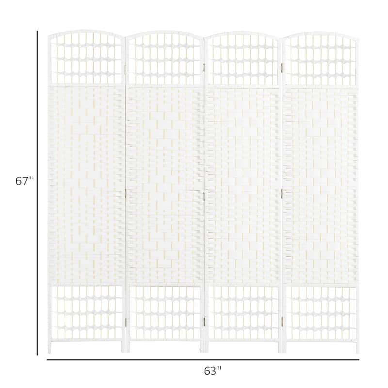 4 Panel Room Divider Folding Privacy Screen