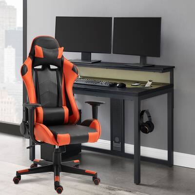 GZMR High Back Gaming Chair Recliner with Lumbar Support and Headrest