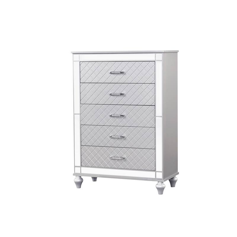 Livorno Gunmetal 5-Drawer 36 in. W Chest of Drawers
