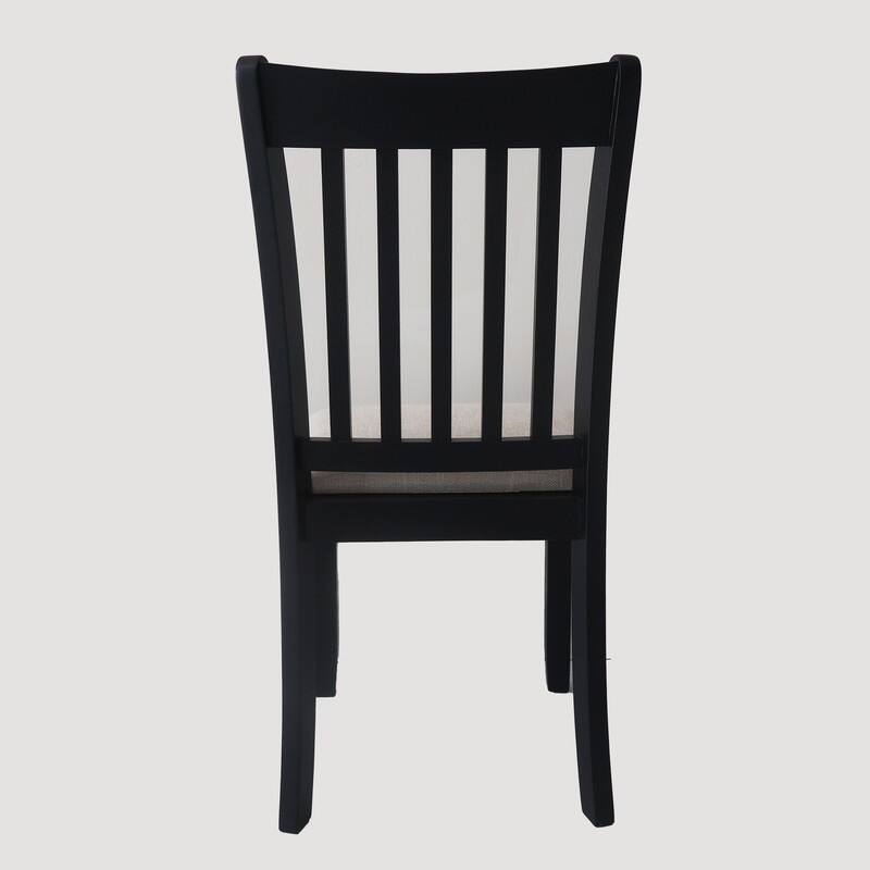 Rustic Wood Dining Chairs Set of 2