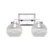 Option Chrome / Ribbed Clear Glass