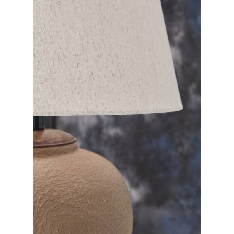 Signature Design by Ashley Scantor Orange/Red Table Lamp - 17.13"W x 17.13"D x 25.38"H