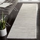 preview thumbnail 7 of 25, SAFAVIEH Whisper Malin Contemporary Stripe Fringe Rug 2'2" x 6' Runner - Light Grey/Ivory - Runner