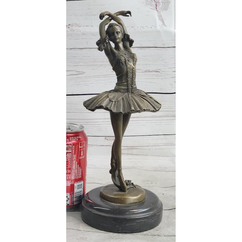 Ballerina Ballet Dancer Fifth 5Th Position Bronze Sculpture Statue Figure Art Decor Marble Base