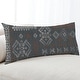preview thumbnail 5 of 6, SABINA CHARCOAL Body Pillow By Kavka Designs - Charcoal, Grey, Orange