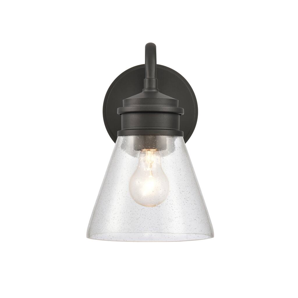 Dovas 11.5'' High 1-Light Outdoor Sconce - Textured Black