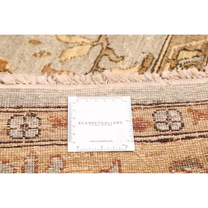 ECARPETGALLERY Hand-knotted Peshawar Oushak Grey Wool Rug - 8'0 x 10'9