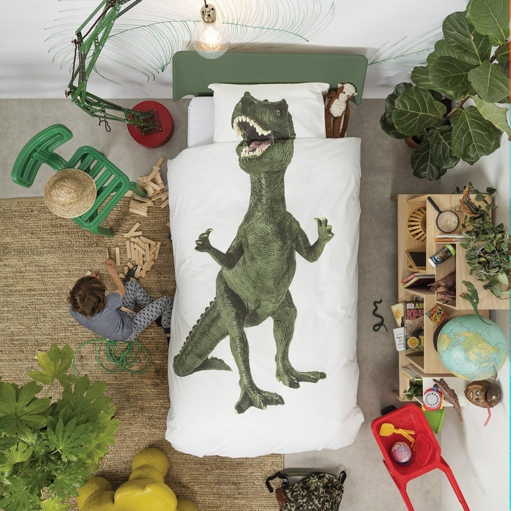 cotton dinosaur bedding