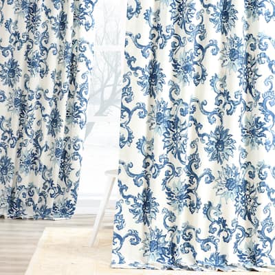 Exclusive Fabrics Indonesian Printed Cotton Twill Curtain (1 Panel)