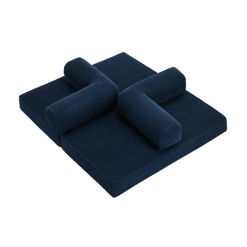 Corduroy Large Couch Convertible Floor Sofa Bed Sleeper