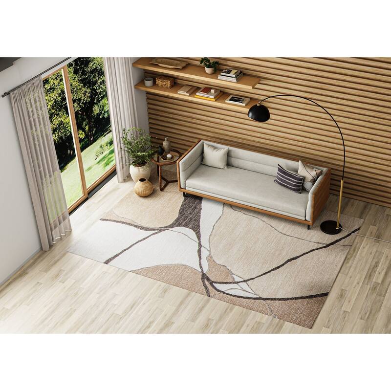 Bashian Rand Ivory & Mocha Transitional Area Rug