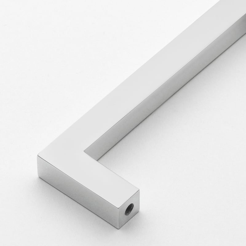 Gliderite 6-5/16 in. CC Solid Square Cabinet Bar Pull Handle Polished Chrome (Pack of 10 or 25)