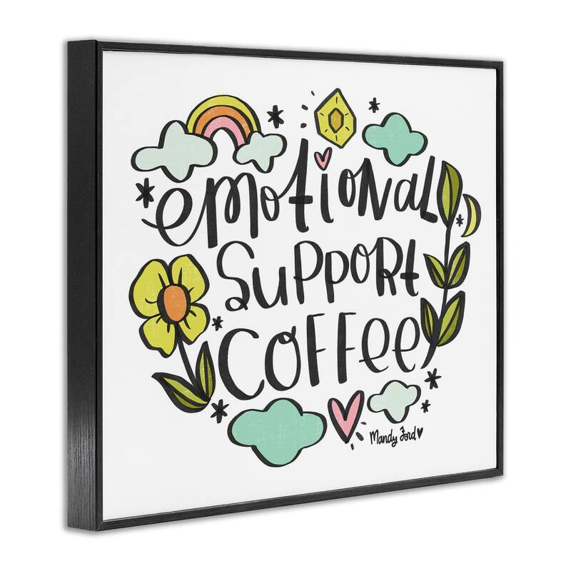 Stupell Motivational Support Coffee Framed Giclee Art Design By Mandy Ford Art + Illustration