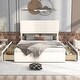 preview thumbnail 15 of 22, Modern & Simple Style Queen Size Upholstery Wood Platform Bed with Four Drawers,Adjustable Headboard