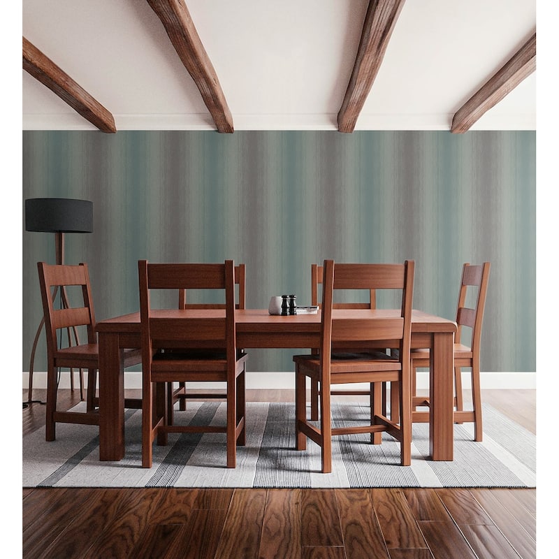 Seabrook Designs Shakespeare Ombre Stripe Unpasted Wallpaper - 27 in. W x 27 ft. L