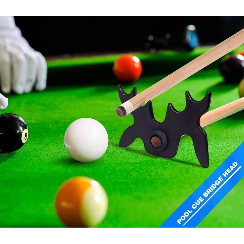 GSE™ Billiard Pool Cue Stick Slip-On Moosehead Bridge Head - Pool Cue Accessories