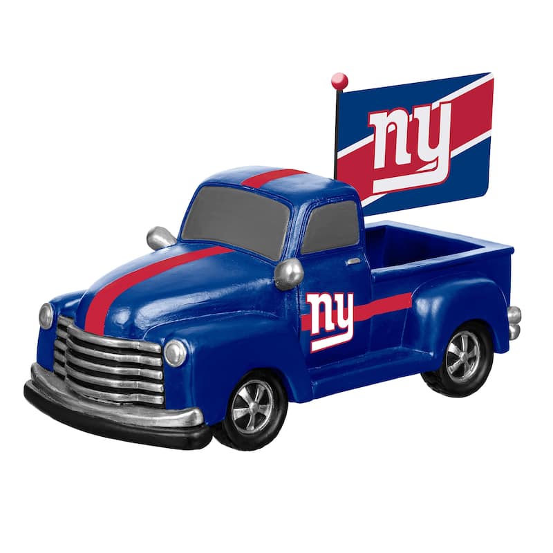 NFL Rally Truck Garden Statue with Team Flag - New York Giants