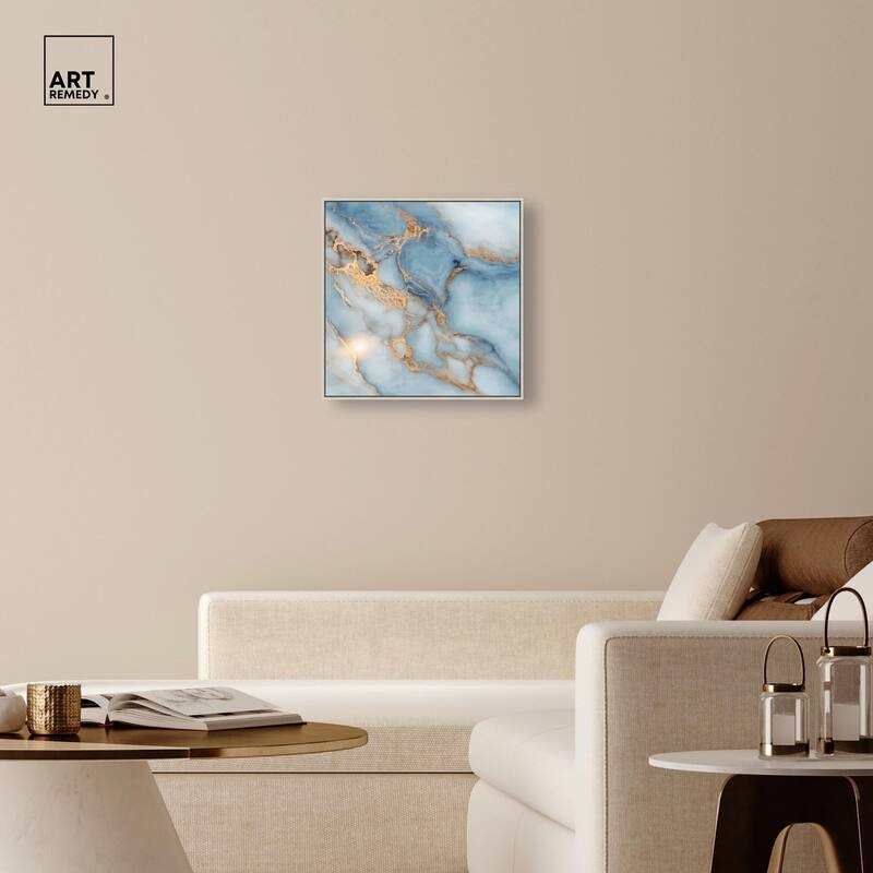 Azure Veins Canvas by Art Remedy